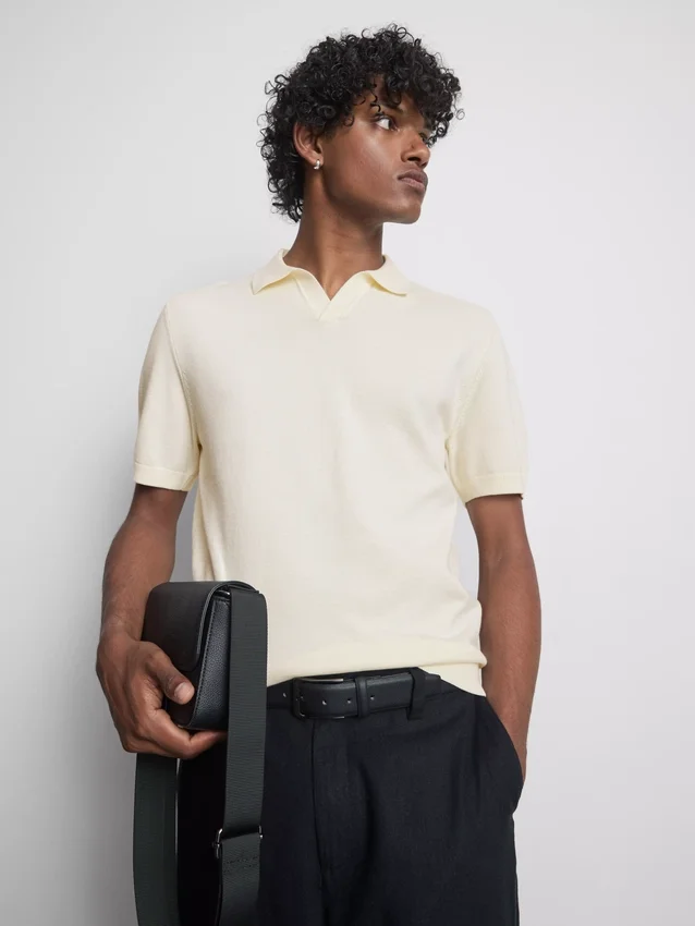 The edit knitted polo shirt