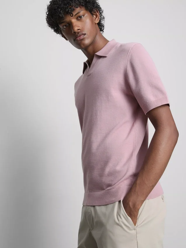 The edit knitted polo shirt