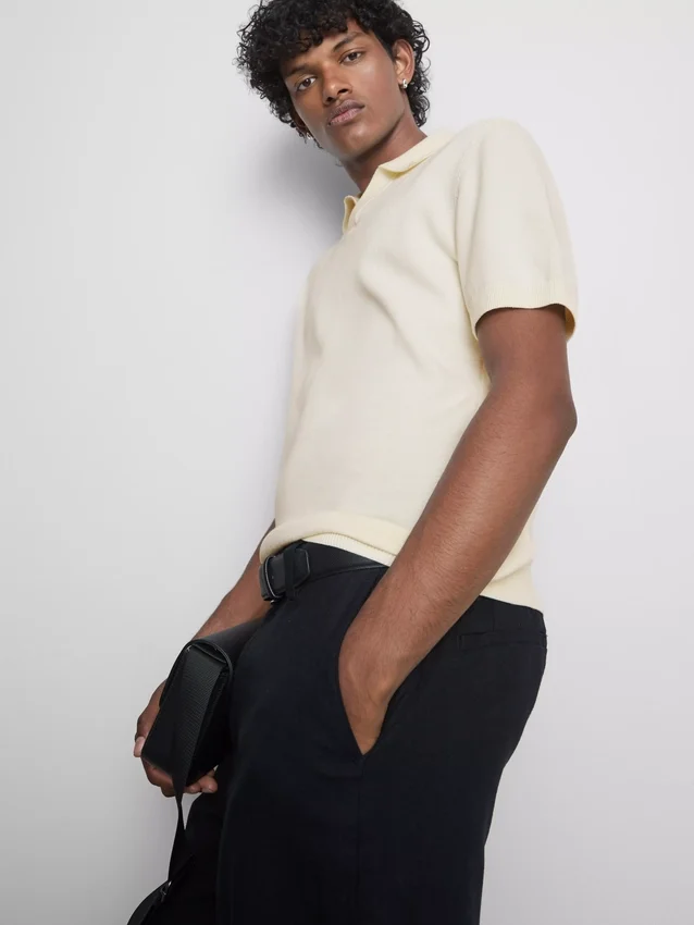 The edit knitted polo shirt
