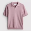 The edit knitted polo shirt