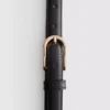 The edit leather skinny belt