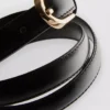 The edit leather skinny belt