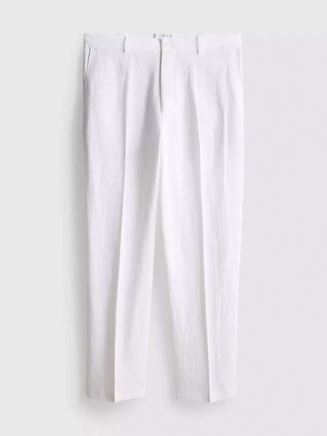 The edit linen blend relaxed pants