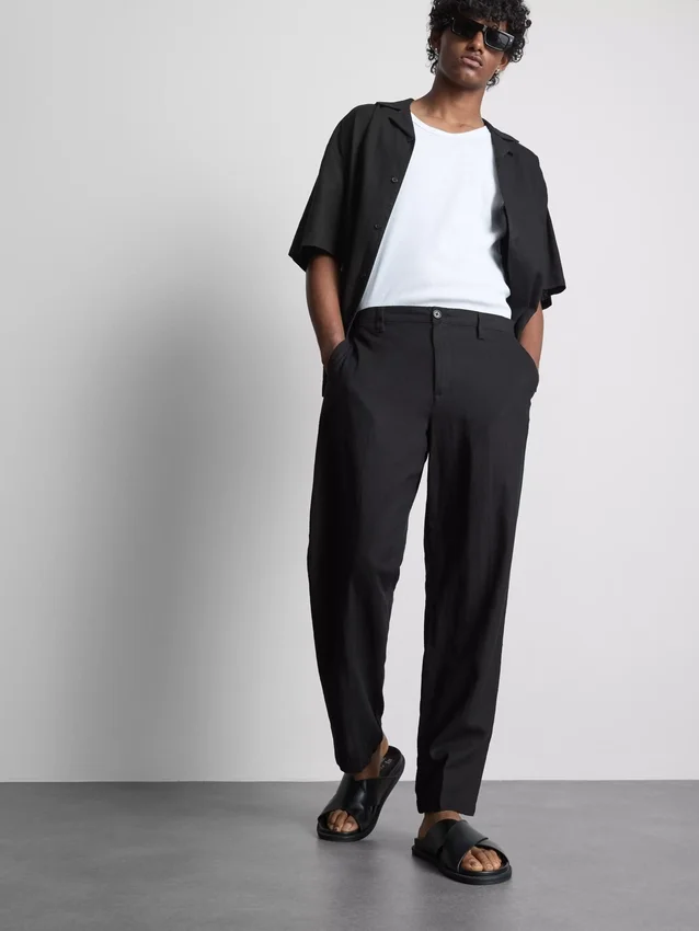 The edit linen blend relaxed pants