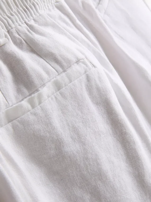 The edit linen blend relaxed pants