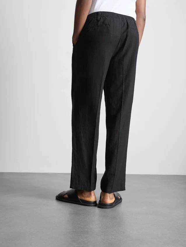 The edit linen blend relaxed pants