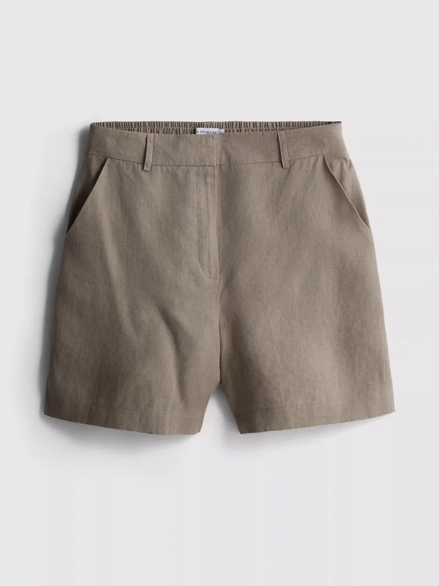 The edit linen classic shorts