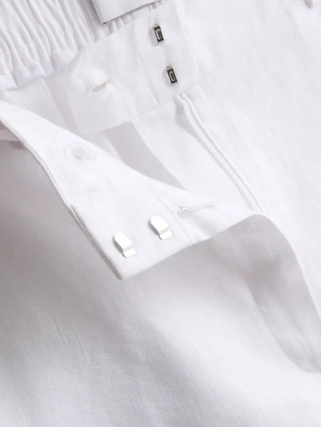 The edit linen classic shorts