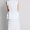 The edit linen tie-detail vest