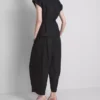 The edit linen v-neck wrap top