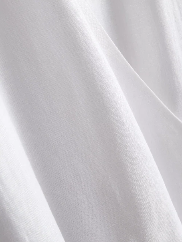 The edit linen v-neck wrap top