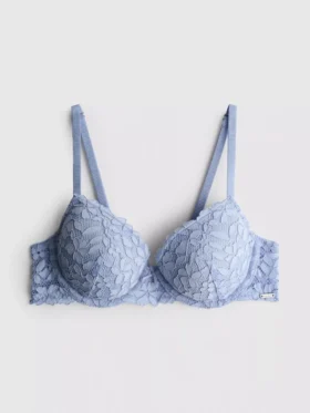 The edit padded wired lace bra
