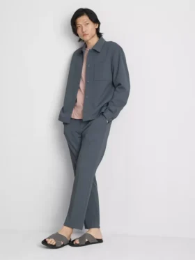 The edit pique collared jacket