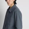 The edit pique collared jacket
