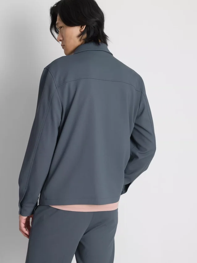 The edit pique collared jacket