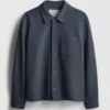The edit pique collared jacket
