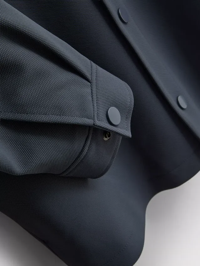 The edit pique collared jacket