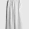 The edit pleated linen wide-leg pants
