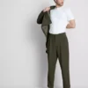 The edit plisse pants