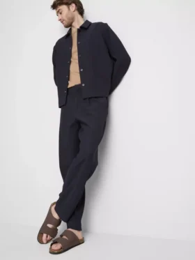 The edit plisse pants