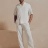 The edit relaxed linen blend shirt