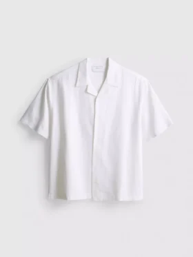 The edit relaxed linen blend shirt