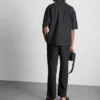 The edit relaxed linen blend shirt