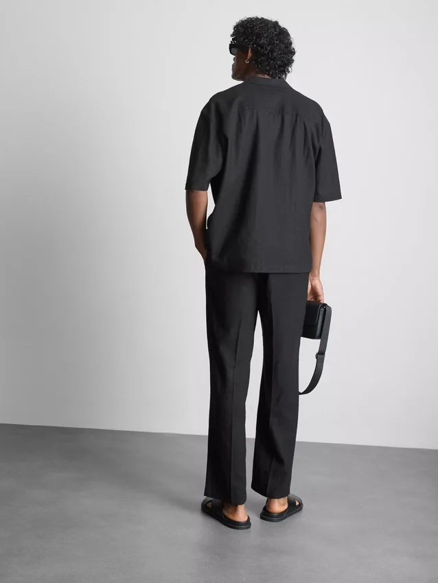 The edit relaxed linen blend shirt