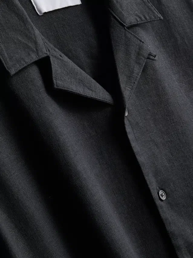 The edit relaxed linen blend shirt