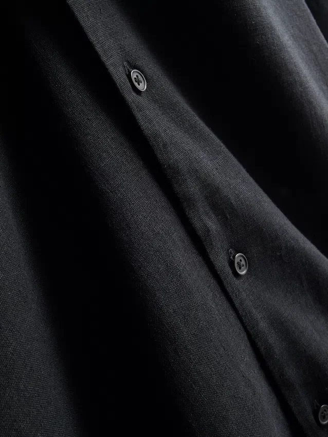 The edit relaxed linen blend shirt