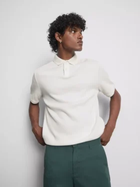 The edit ribbed polo shirt