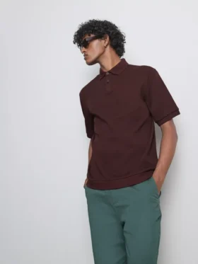 The edit ribbed polo shirt