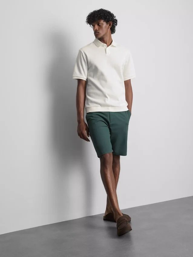 The edit ribbed polo shirt
