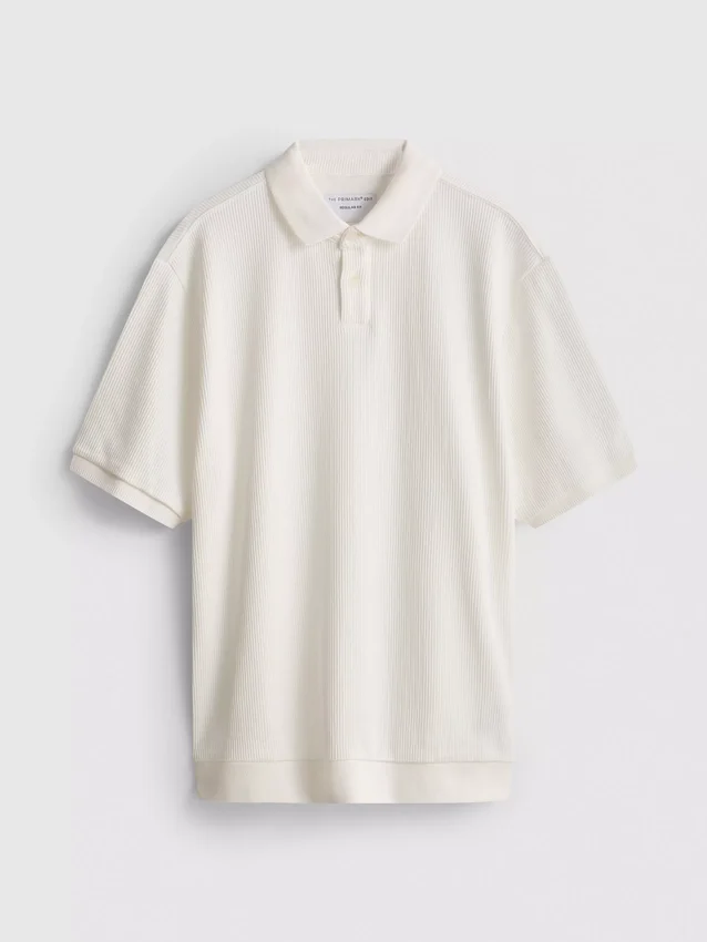 The edit ribbed polo shirt