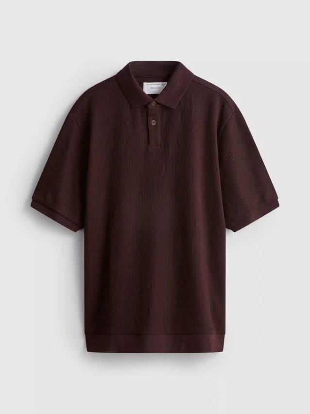 The edit ribbed polo shirt
