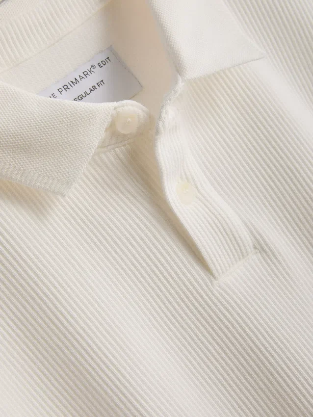 The edit ribbed polo shirt