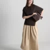 The edit ruched asymmetrical tee