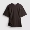 The edit ruched asymmetrical tee