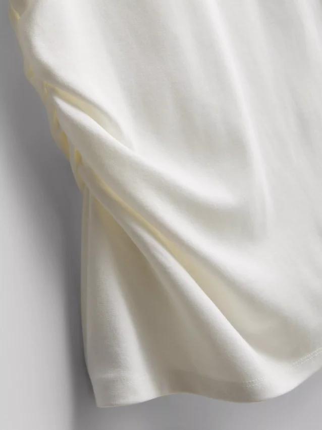 The edit ruched asymmetrical tee