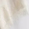 The edit satin lace asymmetrical slip dress