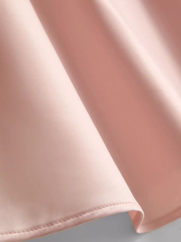 The edit satin lace pajama cami top
