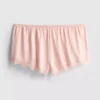 The edit satin lace pajama shorts