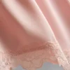 The edit satin lace pajama shorts