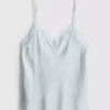 The edit silk-blend cami pajama top