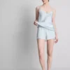 The edit silk blend pajama shorts