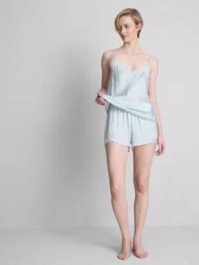 The edit silk blend pajama shorts