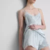 The edit silk blend pajama shorts