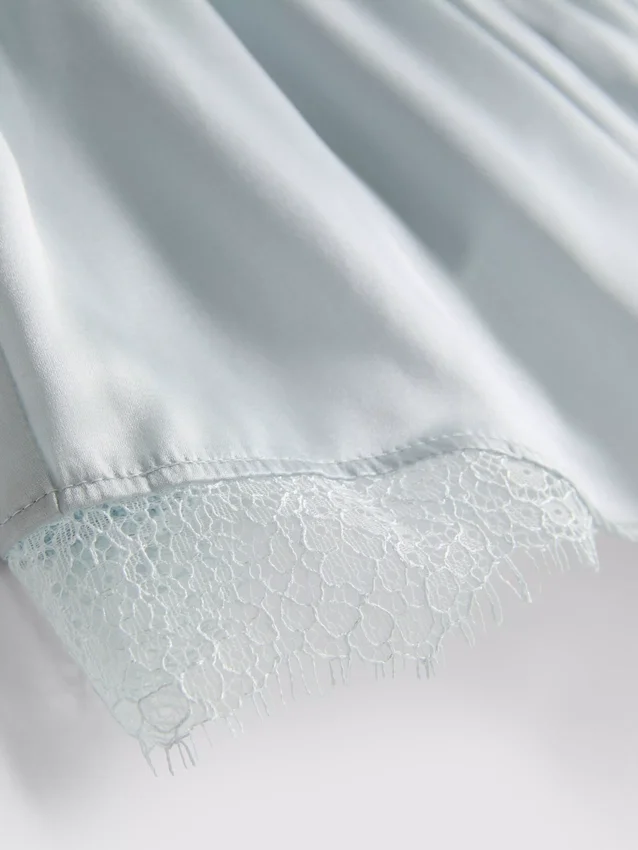 The edit silk blend pajama shorts