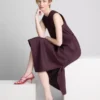 The edit sleeveless linen midi dress