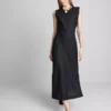 The edit sleeveless linen midi dress